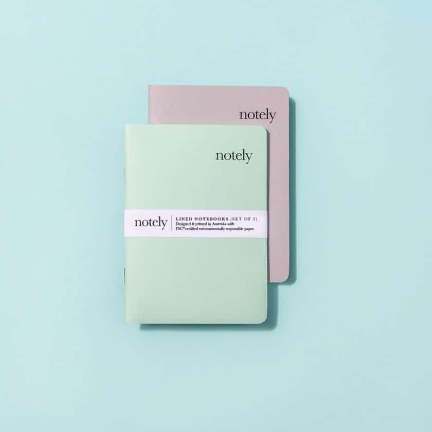 Notely, Spearmint & Grey Pocket Notebook