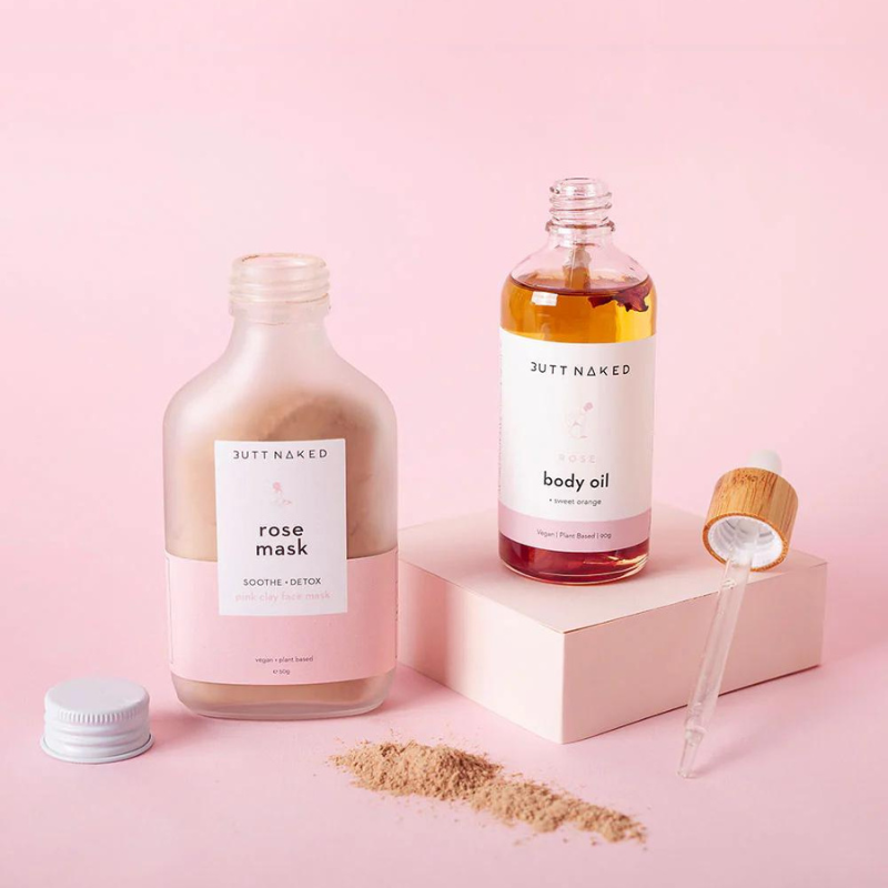 wholesome gift hub products from Butt Naked Body used to create your own gift. 